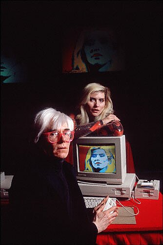 Andy Warhol und Blondy bei der Amigashow